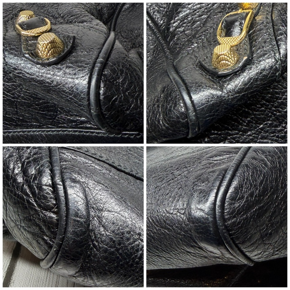 PRE LOVED Balenciaga Leather Top Handle Medium Leather Giant 12 City Bag - Picture 9 of 16